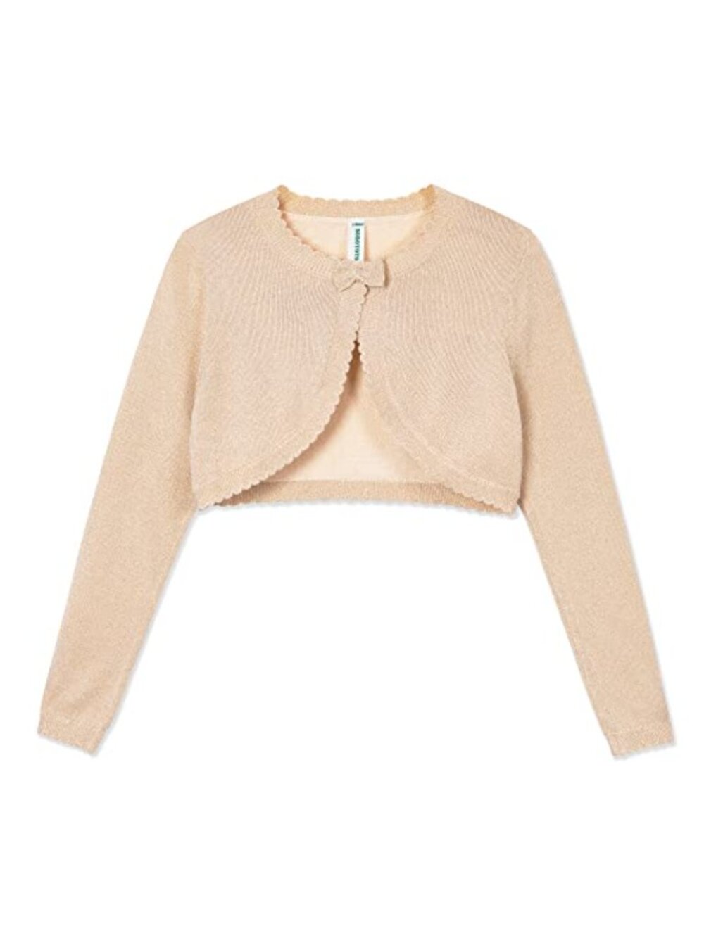 Girls Sparkle Shrug Cardigan Bolero Sweater Long Sleeve Knit Cover Up
